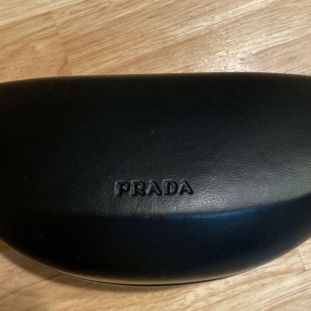 PRADA Leather Clamshell Sunglasses/Glasses CASE